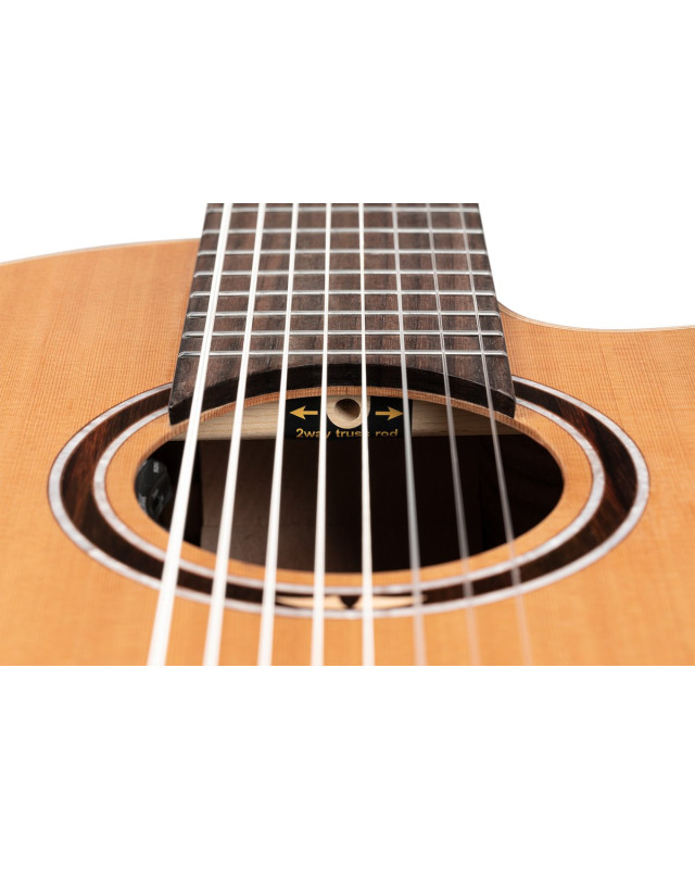 Ortega RCE159RW-8 Performer Series 4/4 Nylon String Guitar 8-String - Natural + Gig Bag