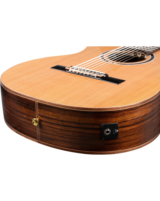 Ortega RCE159RW-8 Performer Series 4/4 Nylon String Guitar 8-String - Natural + Gig Bag