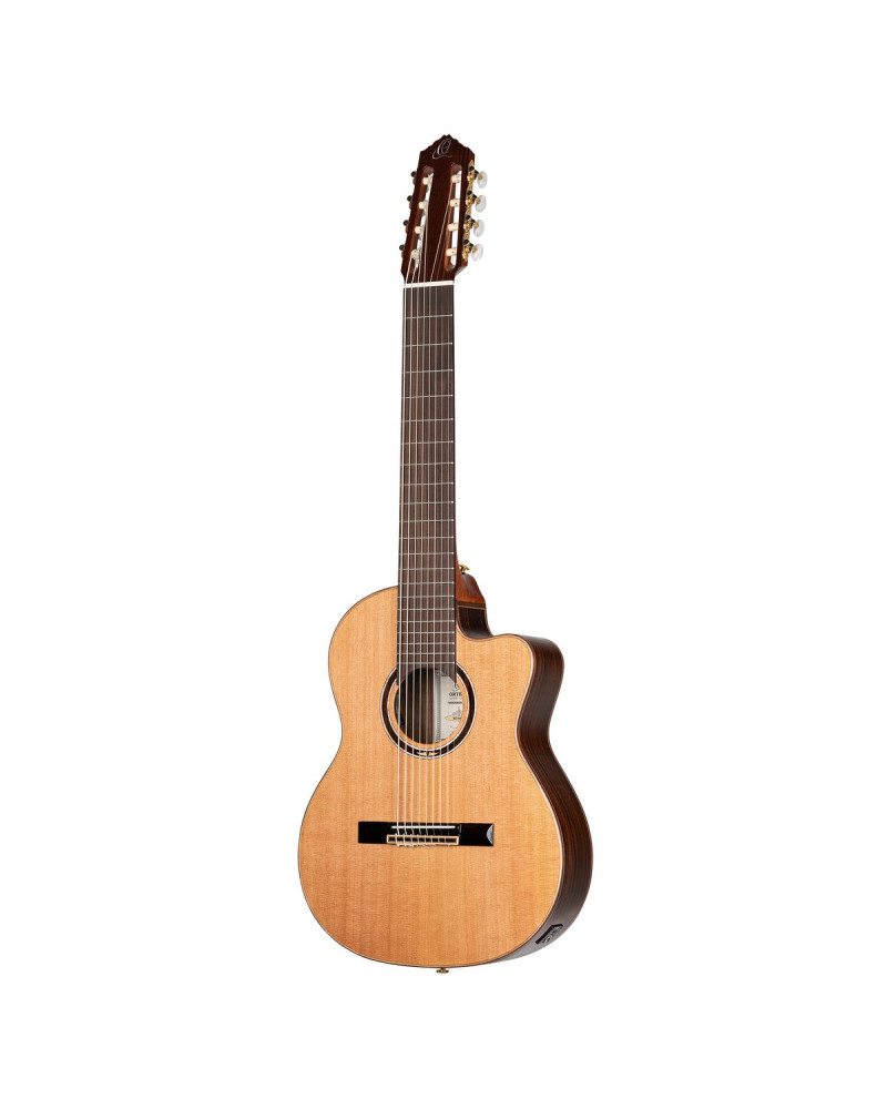 Ortega RCE159RW-8 Performer Series 4/4 Nylon String Guitar 8-String - Natural + Gig Bag