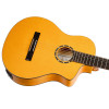 Ortega RCE170F Family Series Pro 4/4 Acoustic Guitar 6 String - Solid Spruce / Cypress Gloss Stain Yellow + Gig Bag