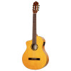 Ortega RCE170F-L Family Series Pro 4/4 Acoustic Guitar 6 String Lefty - Solid Spruce / Cypress Gloss Stain Yellow + Gig 