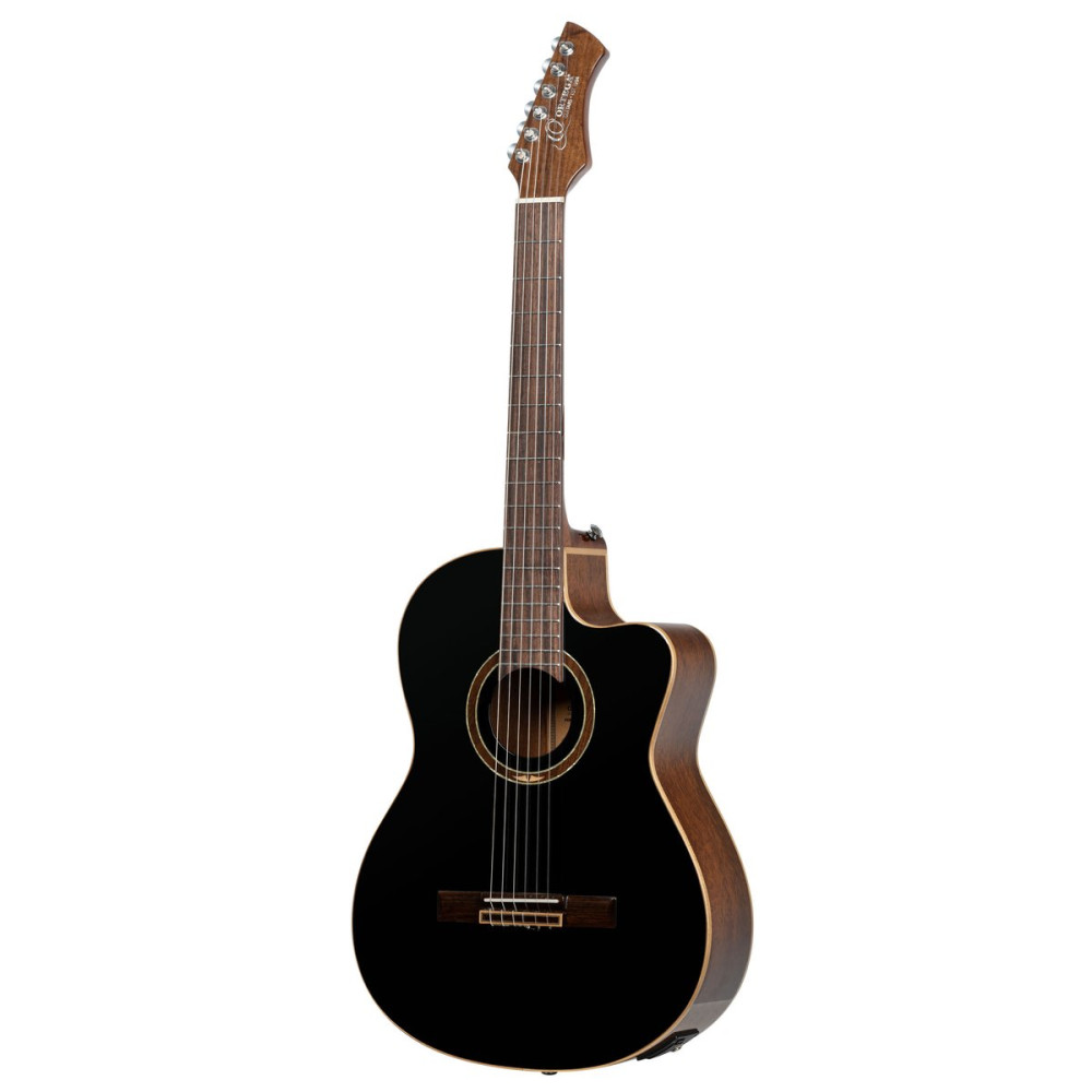 Ortega RCE238SN-BKT Performer Series 4/4 Classical Guitar 6-String - Black + Gig Bag