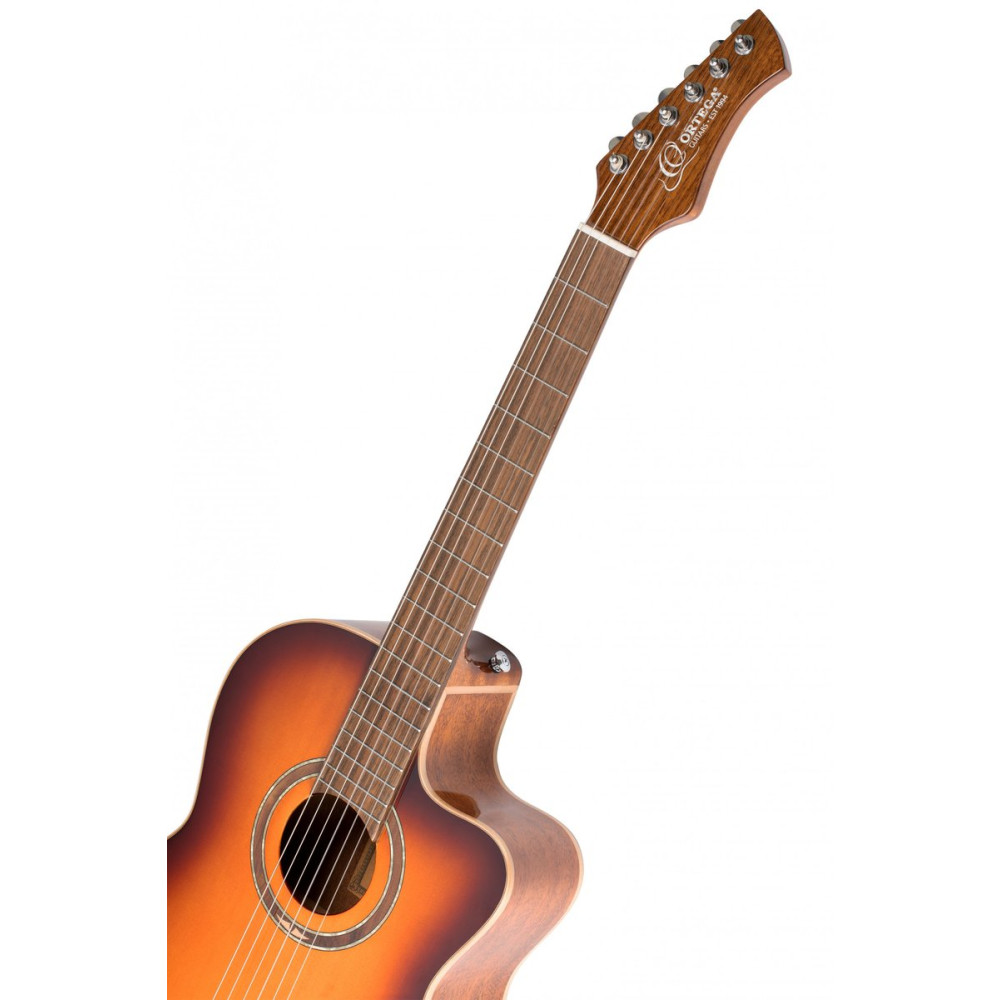 Ortega RCE238SN-FT Performer Series 4/4 Classical Guitar 6-String - Sunburst + Gig Bag