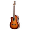 Ortega RCE238SN-FT-L Performer Series 4/4 Classical Guitar 6-String Lefty - Sunburst + Gig Bag
