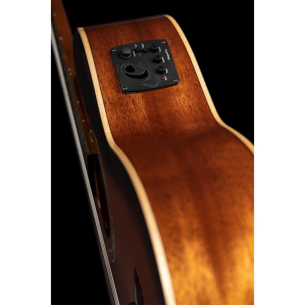 Ortega RCE238SN-FT-L Performer Series 4/4 Classical Guitar 6-String Lefty - Sunburst + Gig Bag