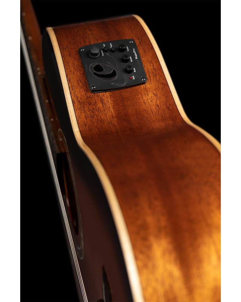 Ortega RCE238SN-FT-L Performer Series 4/4 Classical Guitar 6-String Lefty - Sunburst + Gig Bag