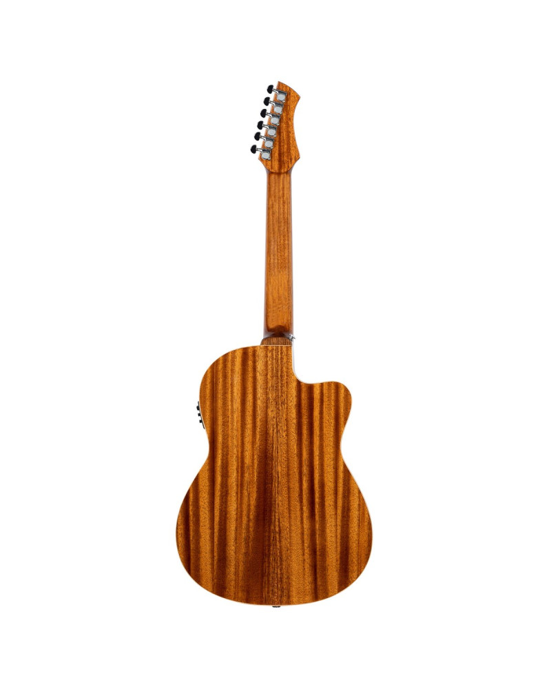 Ortega RCE238SN-FT-L Performer Series 4/4 Classical Guitar 6-String Lefty - Sunburst + Gig Bag