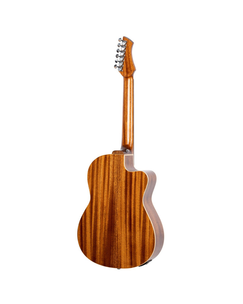 Ortega RCE238SN-FT-L Performer Series 4/4 Classical Guitar 6-String Lefty - Sunburst + Gig Bag