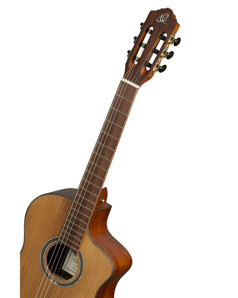 Ortega RCE23RO Thermo Series 4/4 Nylon String Guitar 6-String - Satin Dark Brown + Gigbag