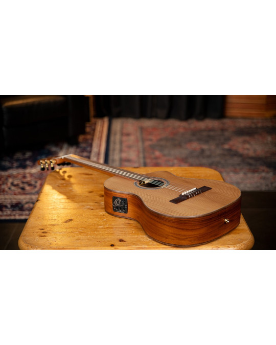Ortega RCE23RO Thermo Series 4/4 Nylon String Guitar 6-String - Satin Dark Brown + Gigbag