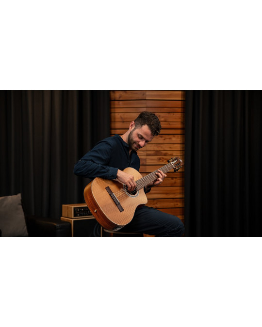 Ortega RCE23RO Thermo Series 4/4 Nylon String Guitar 6-String - Satin Dark Brown + Gigbag