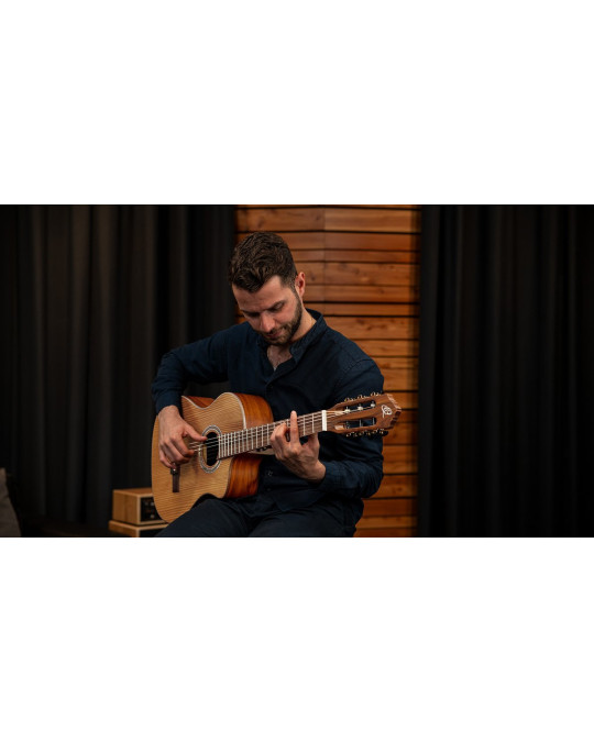 Ortega RCE23RO Thermo Series 4/4 Nylon String Guitar 6-String - Satin Dark Brown + Gigbag