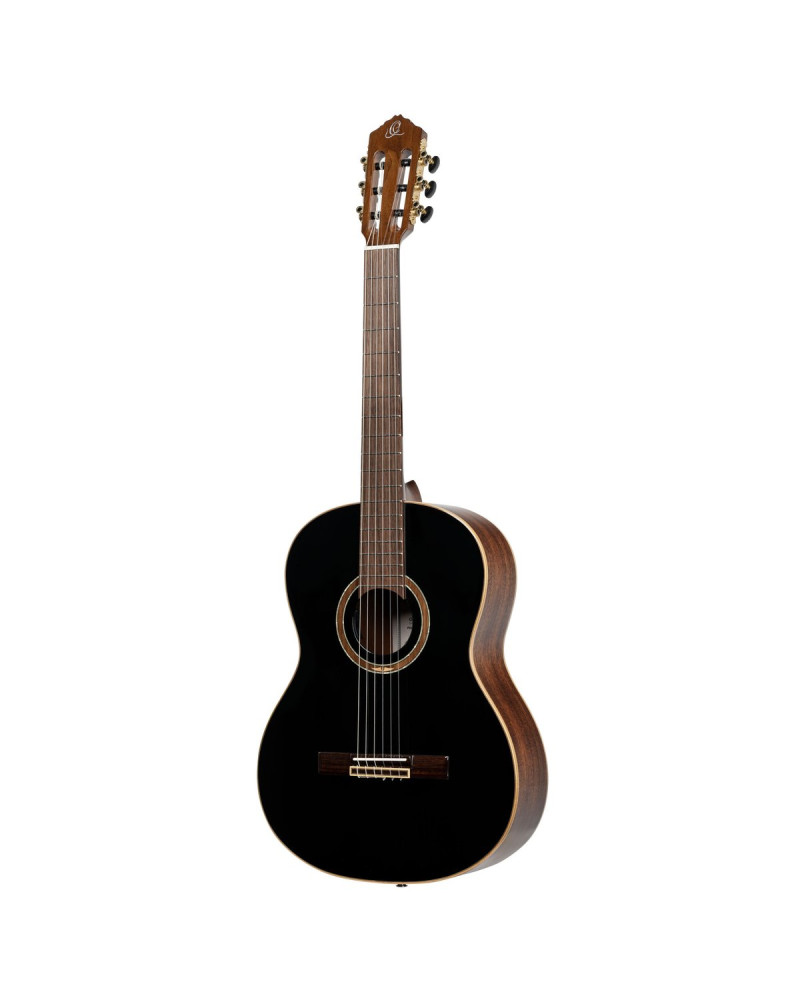 Ortega RE238SN-BKT Performer Series 4/4 Classical Guitar 6-String - Black + Gig Bag