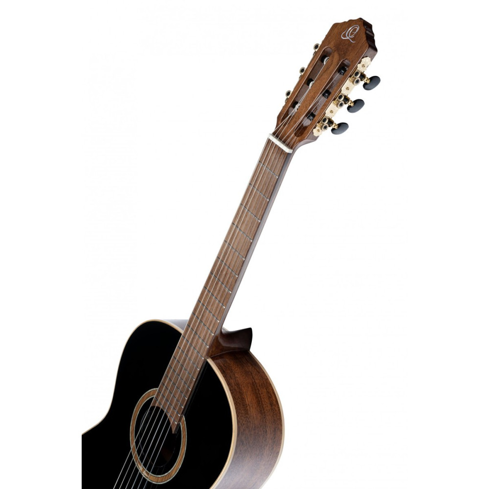 Ortega RE238SN-BKT Performer Series 4/4 Classical Guitar 6-String - Black + Gig Bag