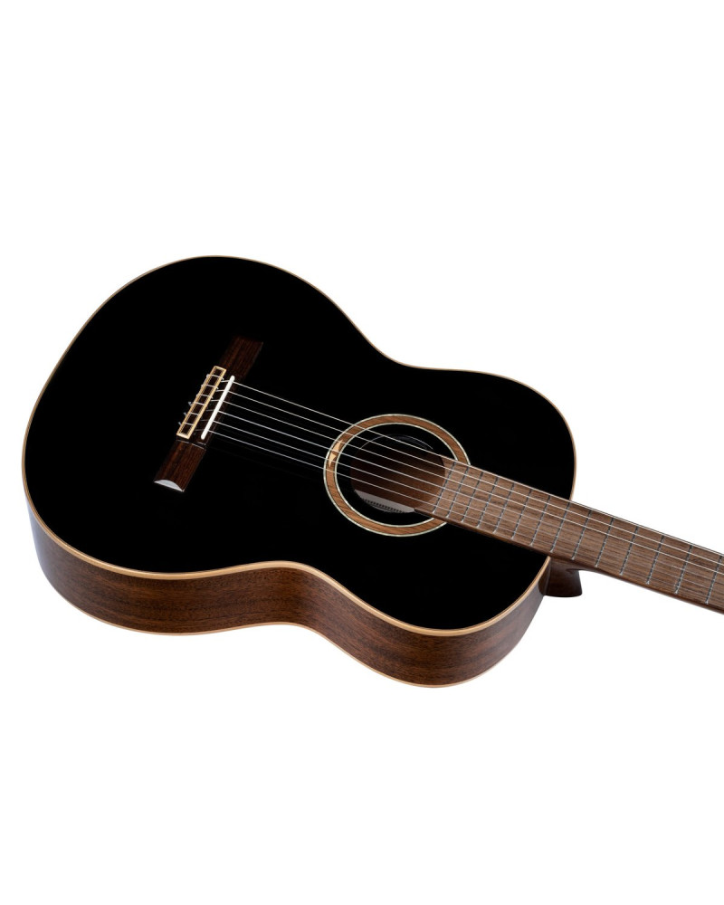 Ortega RE238SN-BKT Performer Series 4/4 Classical Guitar 6-String - Black + Gig Bag