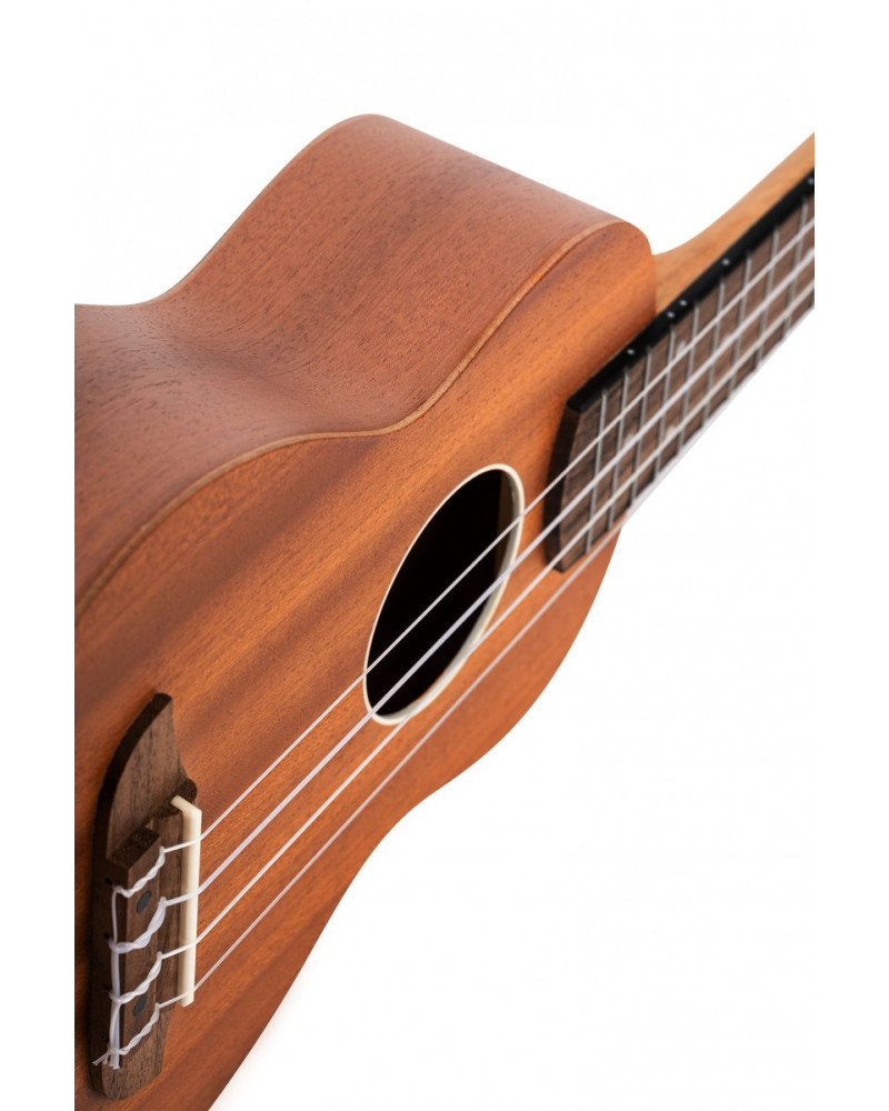 Ortega RFU10S Timber Series Soprano Ukulele 4 String - Sapele Natural + Bag