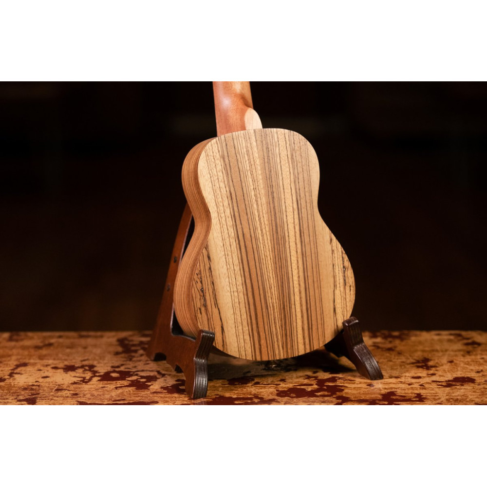 Ortega RFU10Z Timber Series Soprano Ukulele 4 String - Zebrawood Natural + Bag
