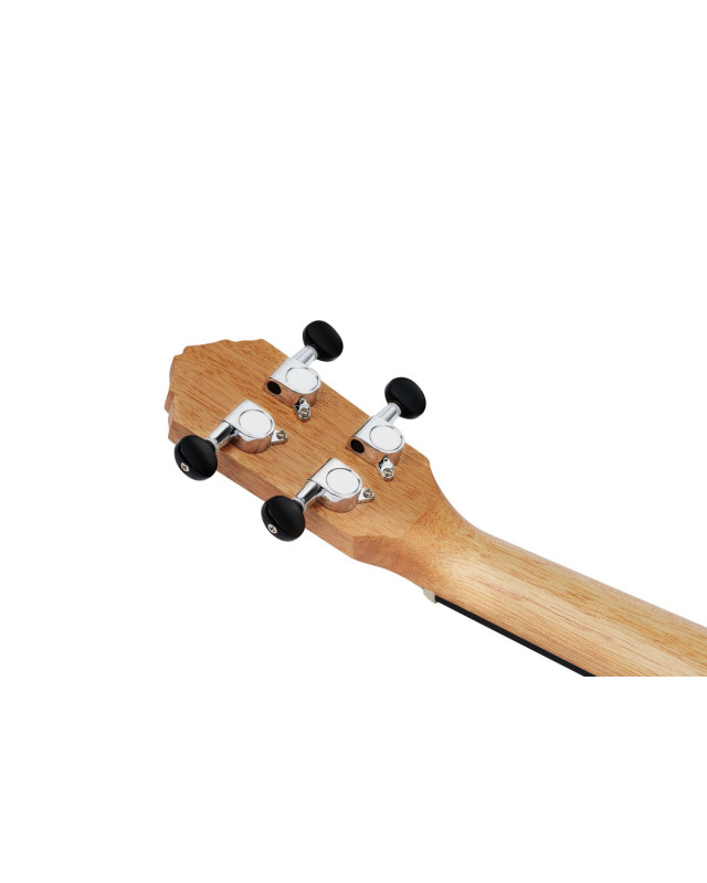 Ortega RFU10ZE Timber Series Soprano Preamp Ukulele 4 String - Zebrawood Natural + Bag