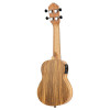Ortega RFU10ZE Timber Series Soprano Preamp Ukulele 4 String - Zebrawood Natural + Bag
