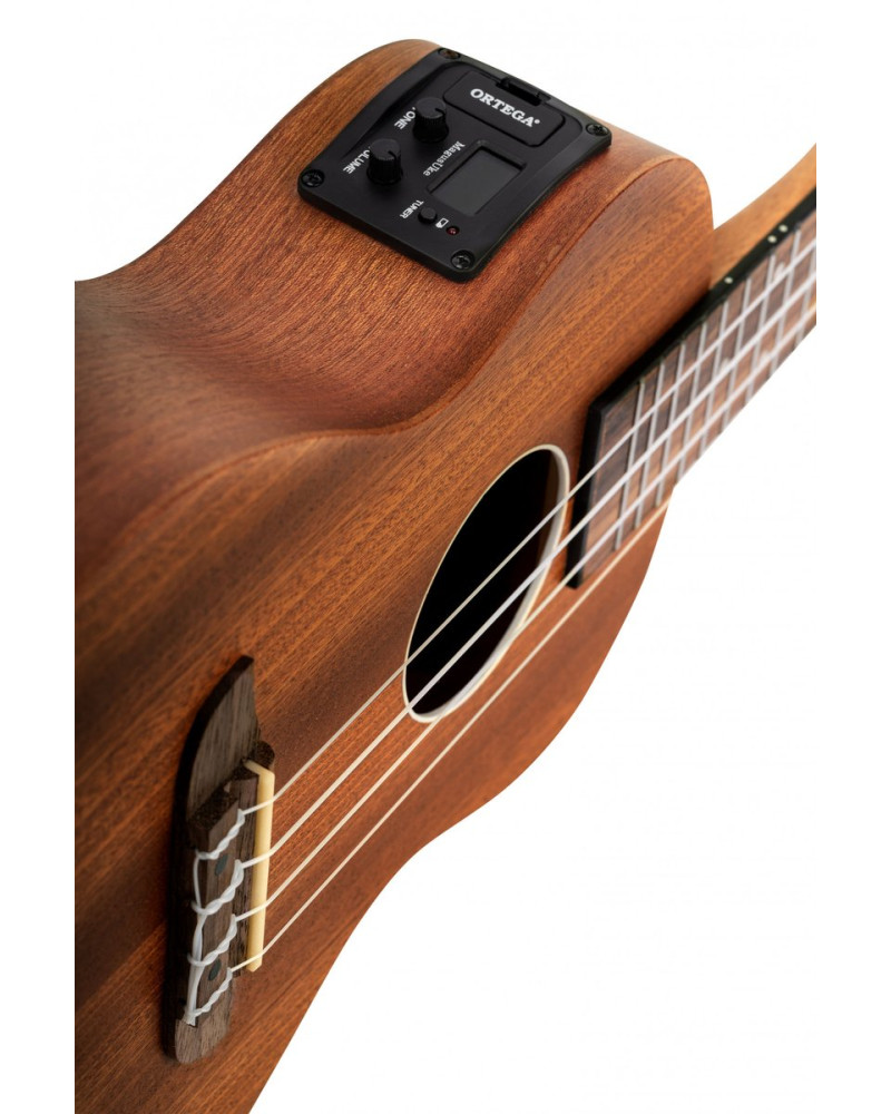 Ortega RFU11SE Timber Series Concert Preamp Ukulele 4 String - Sapele Natural + Bag
