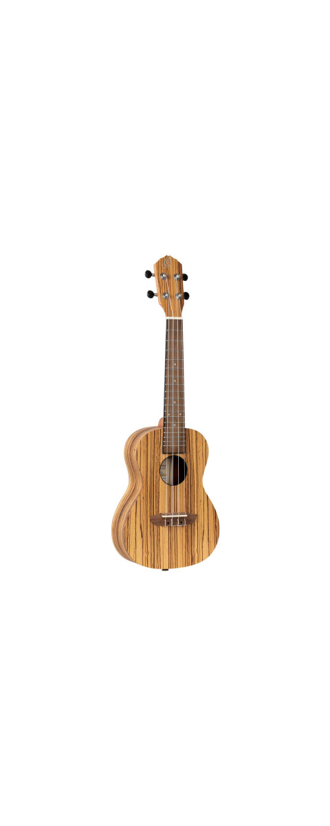 Ortega RFU11Z Timber Series Concert Ukulele 4 String - Zebrawood Natural + Bag