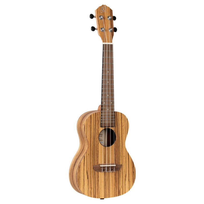 Ortega RFU11Z Timber Series Concert Ukulele 4 String - Zebrawood Natural + Bag