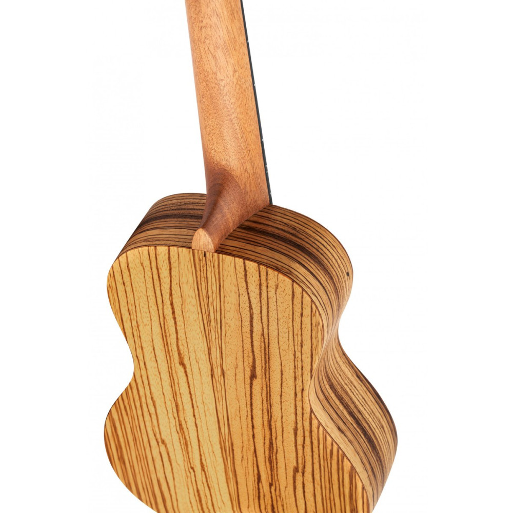 Ortega RFU11Z Timber Series Concert Ukulele 4 String - Zebrawood Natural + Bag