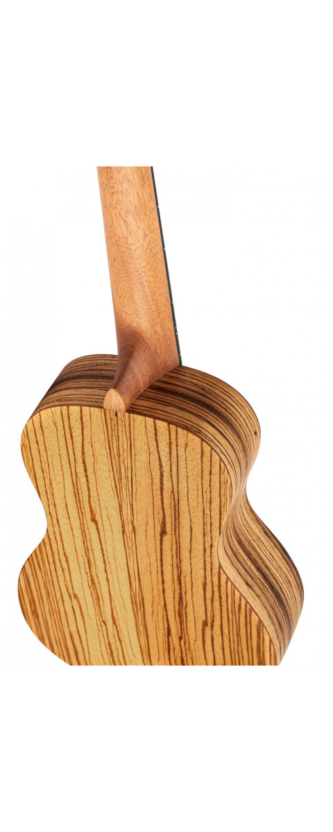 Ortega RFU11Z Timber Series Concert Ukulele 4 String - Zebrawood Natural + Bag