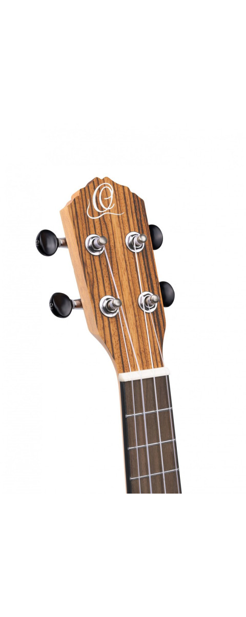 Ortega RFU11Z Timber Series Concert Ukulele 4 String - Zebrawood Natural + Bag