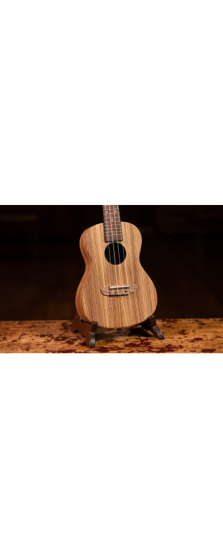 Ortega RFU11Z Timber Series Concert Ukulele 4 String - Zebrawood Natural + Bag