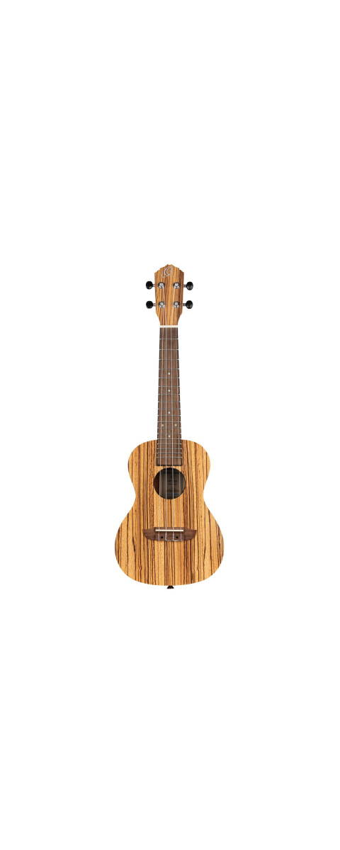Ortega RFU11Z Timber Series Concert Ukulele 4 String - Zebrawood Natural + Bag