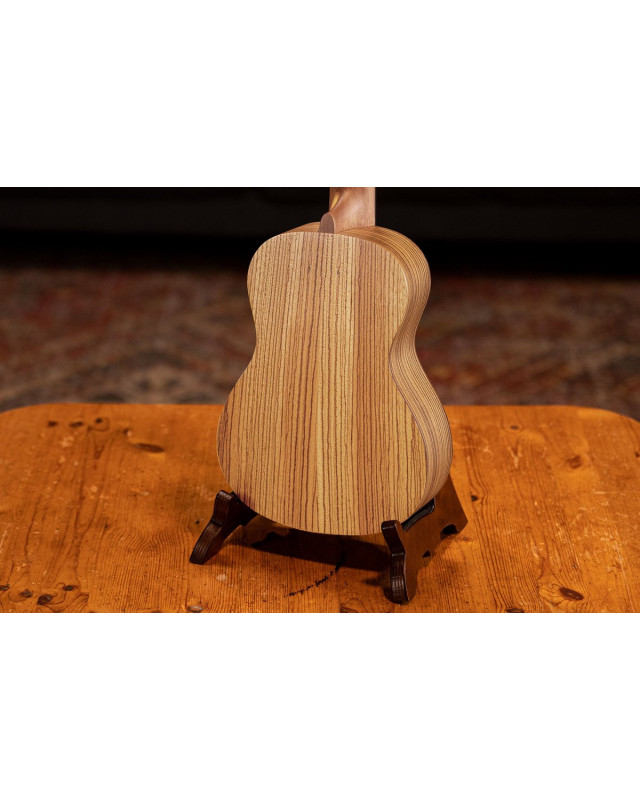 Ortega RFU11Z-L Timber Series Concert Ukulele 4 String Lefty - Zebrawood Natural + Bag