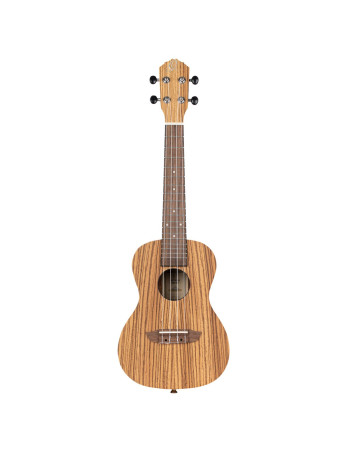 Ortega RFU11Z-L Timber Series Concert Ukulele 4 String Lefty - Zebrawood Natural + Bag