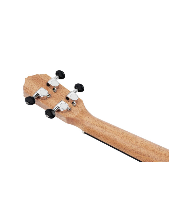 Ortega RFU11ZE Timber Series Concert Preamp Ukulele 4 String - Zebrawood Natural + Bag