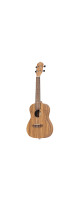 Ortega RFU11ZE-L Timber Series Concert Preamp Ukulele 4 String Lefty - Zebrawood Natural + Bag