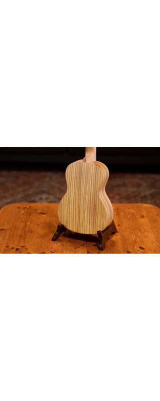 Ortega RFU11ZE-L Timber Series Concert Preamp Ukulele 4 String Lefty - Zebrawood Natural + Bag