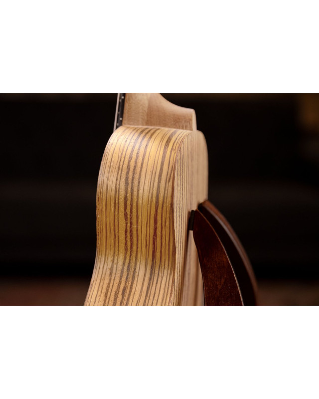 Ortega RFU11ZE-L Timber Series Concert Preamp Ukulele 4 String Lefty - Zebrawood Natural + Bag