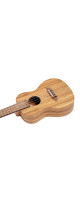 Ortega RFU11ZE-L Timber Series Concert Preamp Ukulele 4 String Lefty - Zebrawood Natural + Bag