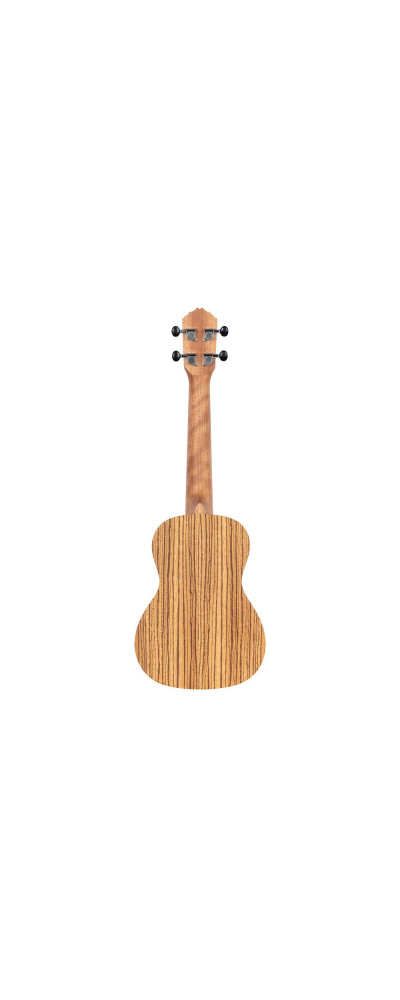 Ortega RFU11ZE-L Timber Series Concert Preamp Ukulele 4 String Lefty - Zebrawood Natural + Bag