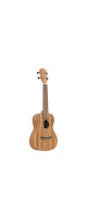 Ortega RFU11ZE-L Timber Series Concert Preamp Ukulele 4 String Lefty - Zebrawood Natural + Bag