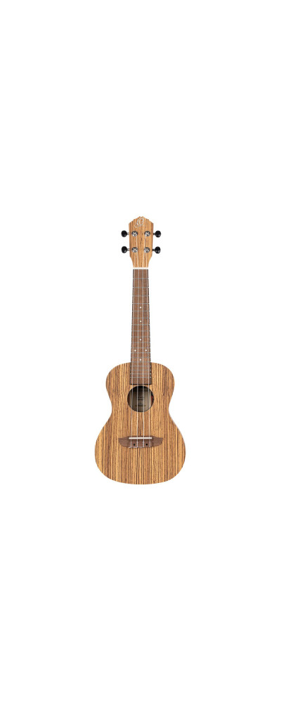 Ortega RFU11ZE-L Timber Series Concert Preamp Ukulele 4 String Lefty - Zebrawood Natural + Bag
