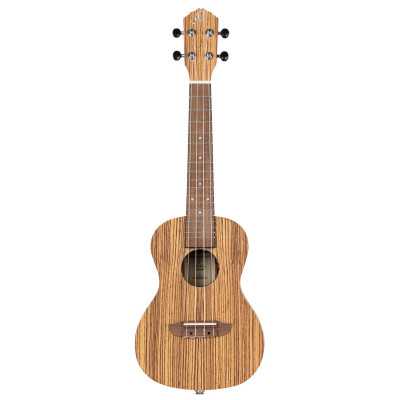 Ortega RFU11ZE-L Timber Series Concert Preamp Ukulele 4 String Lefty - Zebrawood Natural + Bag