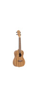 Ortega RFU11ZE-L Timber Series Concert Preamp Ukulele 4 String Lefty - Zebrawood Natural + Bag