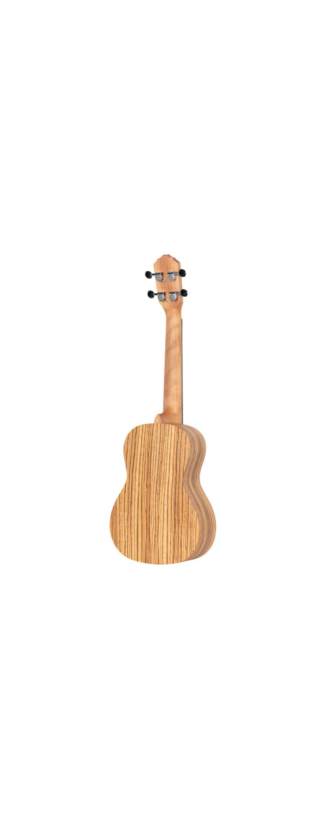 Ortega RFU11ZE-L Timber Series Concert Preamp Ukulele 4 String Lefty - Zebrawood Natural + Bag
