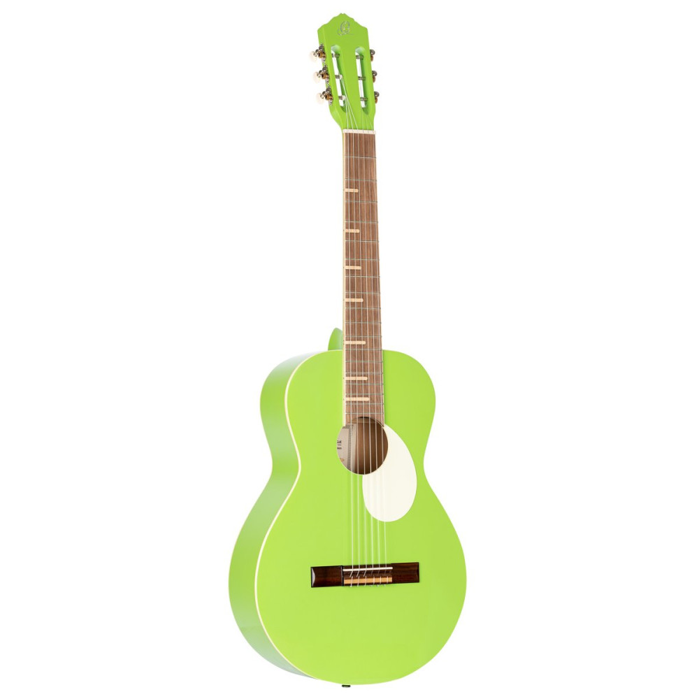 Ortega RGA-GAP Gaucho Series 4/4 Nylon String Guitar 6-String - Green Apple + Gig Bag