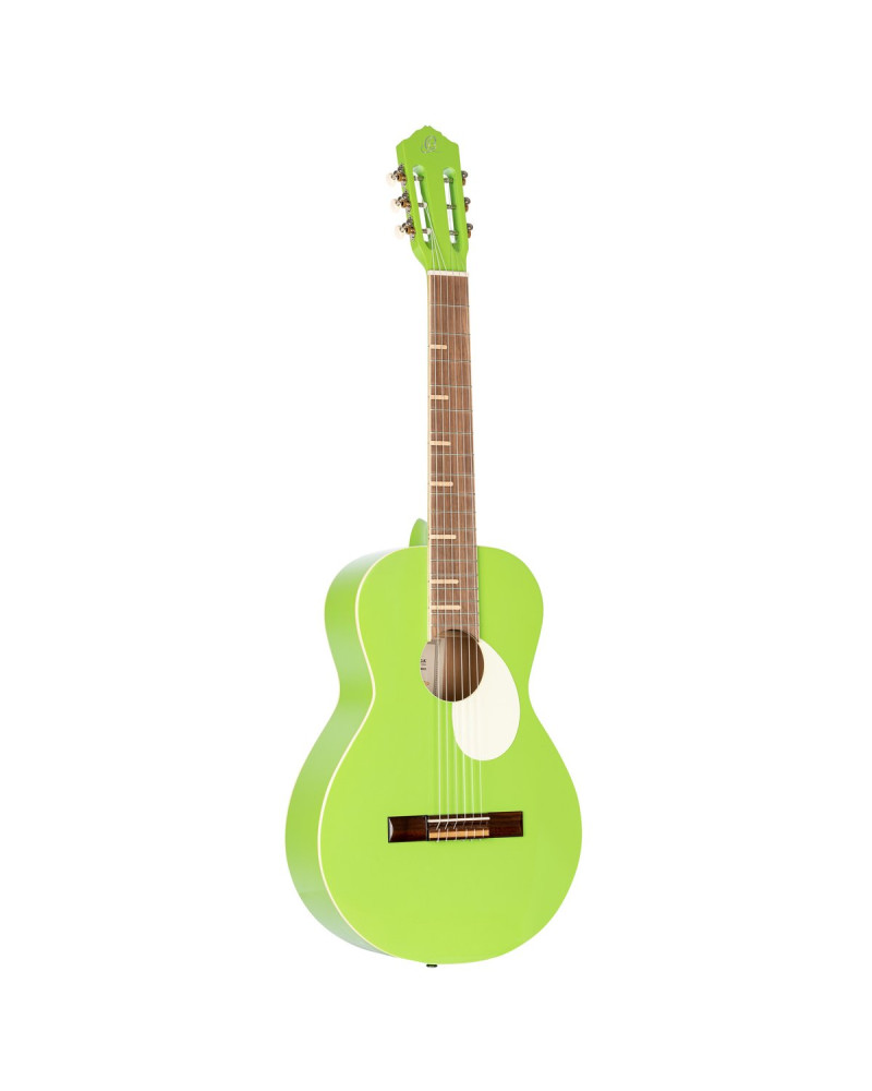 Ortega RGA-GAP Gaucho Series 4/4 Nylon String Guitar 6-String - Green Apple + Gig Bag