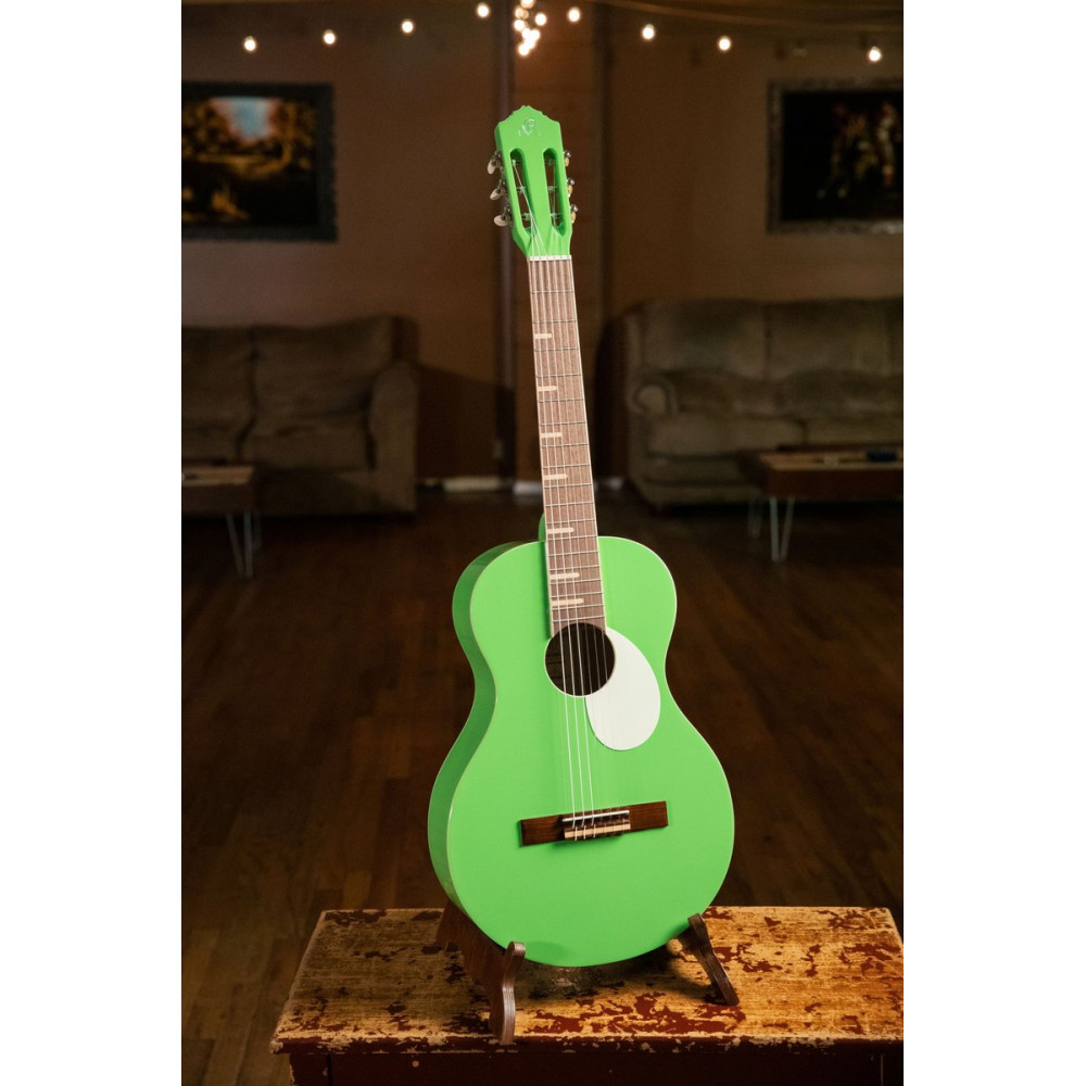 Ortega RGA-GAP Gaucho Series 4/4 Nylon String Guitar 6-String - Green Apple + Gig Bag