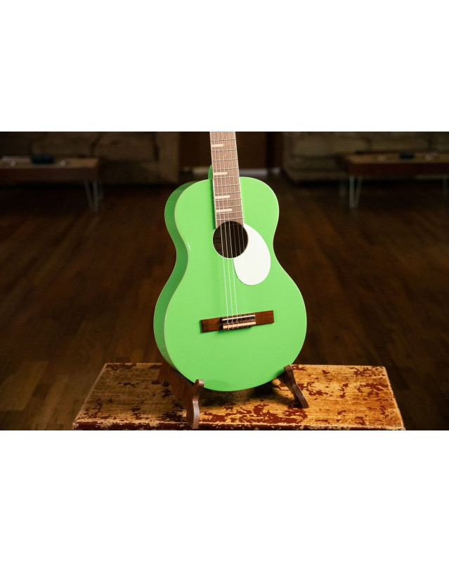 Ortega RGA-GAP Gaucho Series 4/4 Nylon String Guitar 6-String - Green Apple + Gig Bag