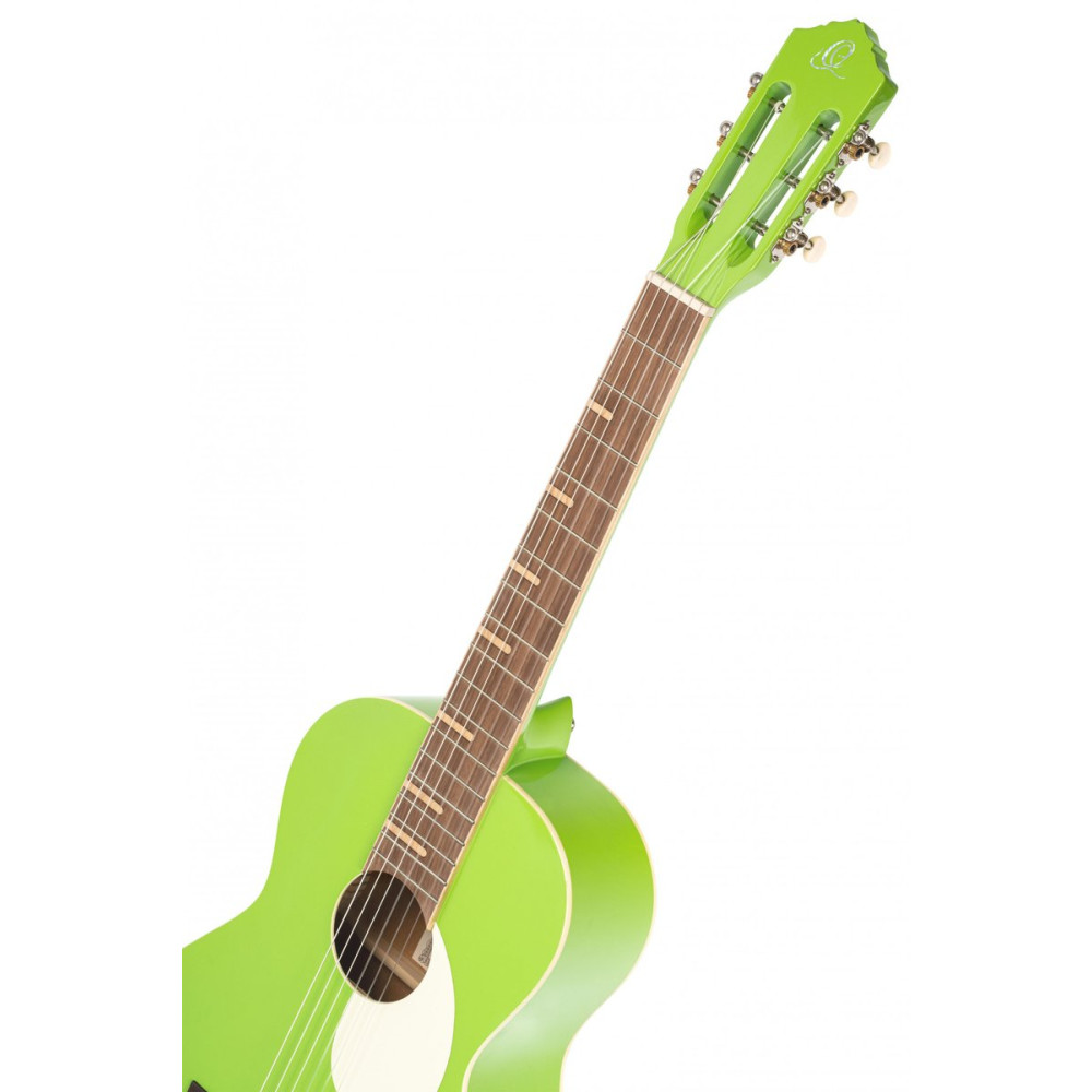 Ortega RGA-GAP Gaucho Series 4/4 Nylon String Guitar 6-String - Green Apple + Gig Bag