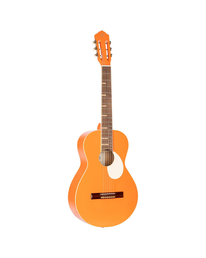 Ortega RGA-ORG Gaucho Series 4/4 Nylon String Guitar 6-String - Orange + Gig Bag